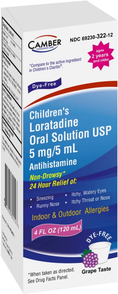 Loratadine Liquid – Camber Pharmaceuticals